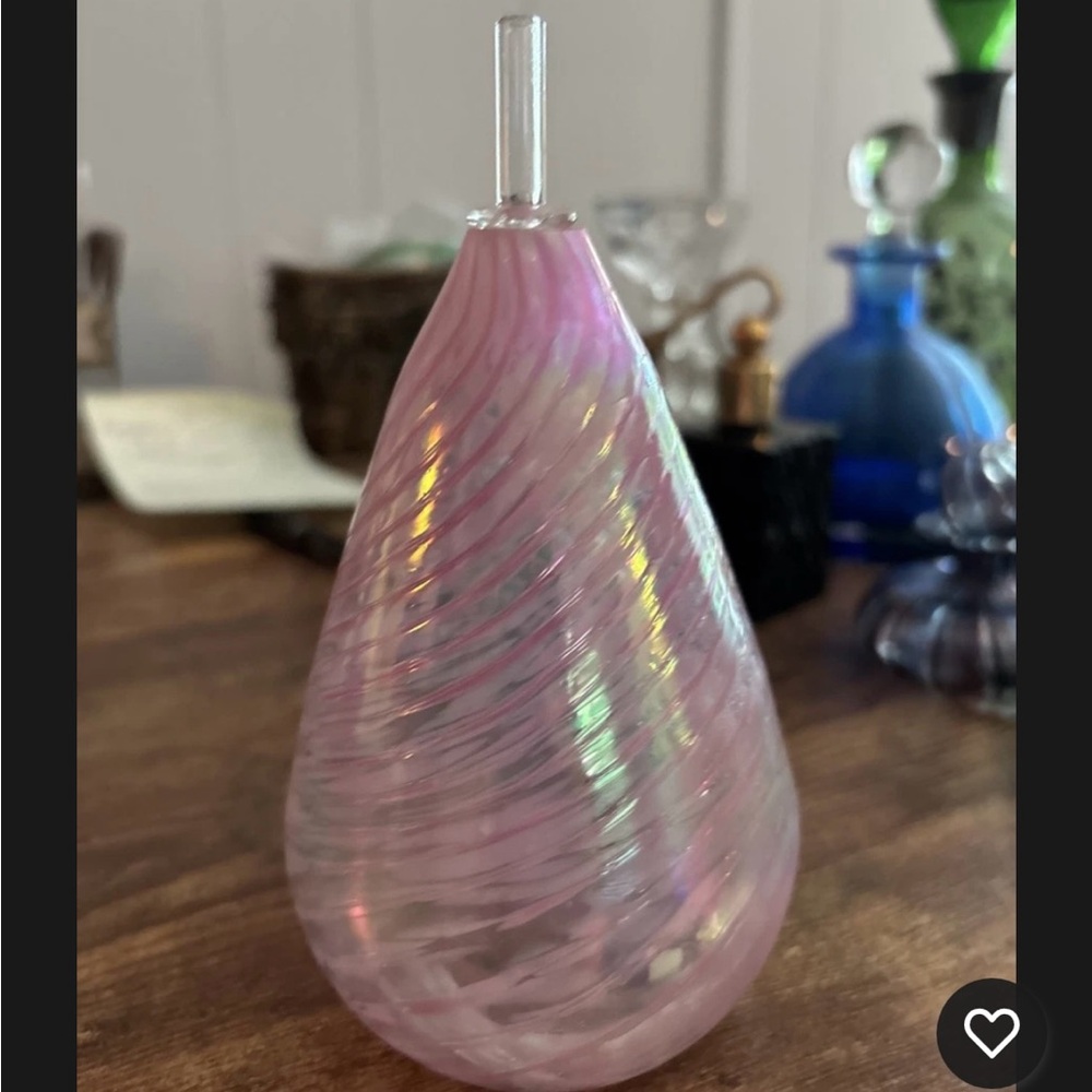 Elegant Pink Blown Glass